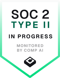 SOC 2 Type II audit in progress